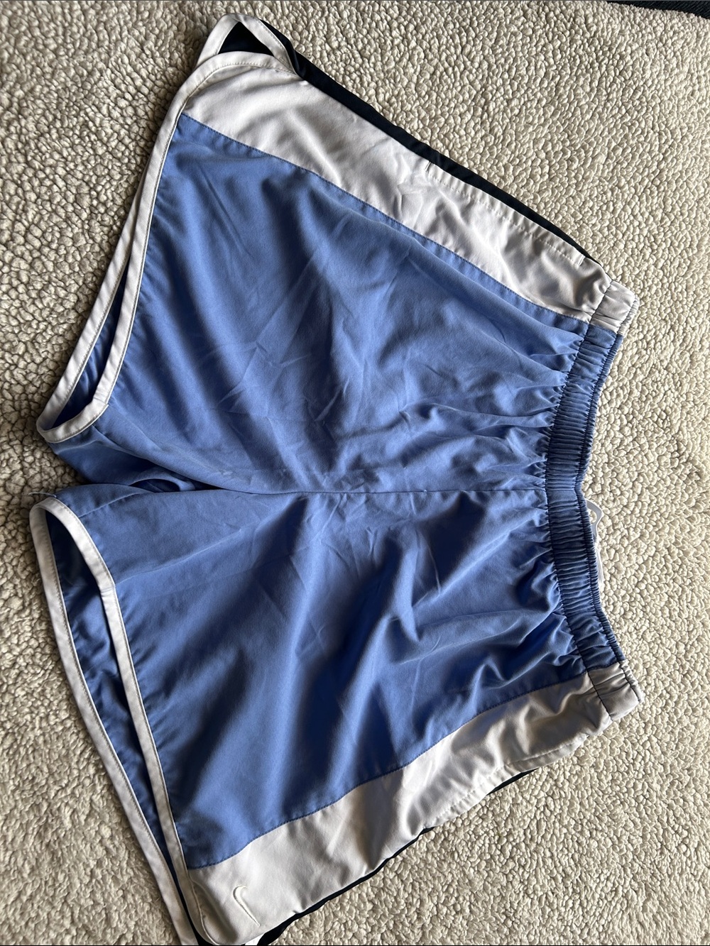 Nike Light Blue Athletic Shorts with White Inner Tag
